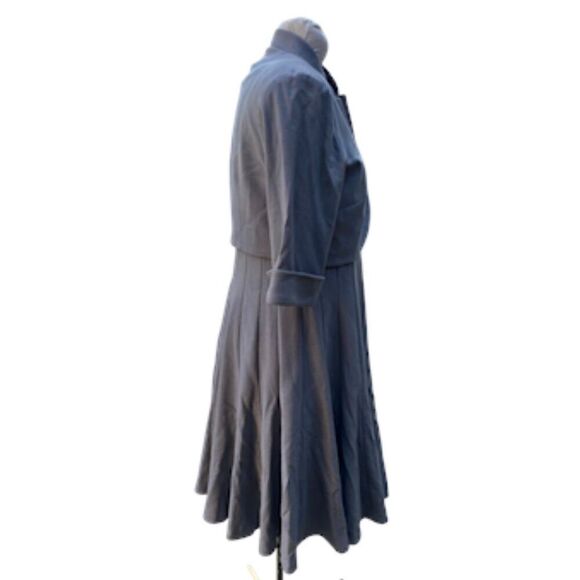 R & M Richards 2-Piece Dress/Jacket Gray Sz. 12 Office Easter Professional - Picture 8 of 11